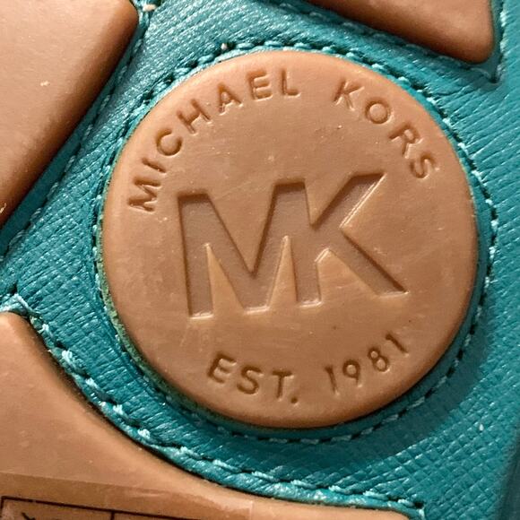 Michael Kors Womens Shoes Green Fulton Moccasins Flats 7 Leather Upper Slip On - Picture 10 of 15